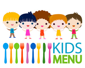 menu kids background