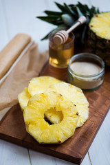 Ingredients for Homemade Honey-glazed Pineapple Tarts