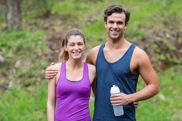 Fototapeta premium Portrait of happy man standing with woman