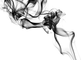 smoke on the white background