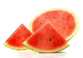Watermelon , Watermelon slice on white background.