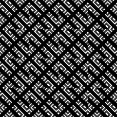 An elegant black and white vector pattern, geometric square tiles