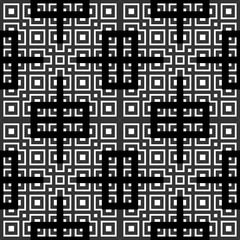 Fototapeta premium An elegant black and white, vector pattern
