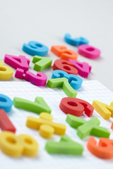 Naklejka premium color numbers