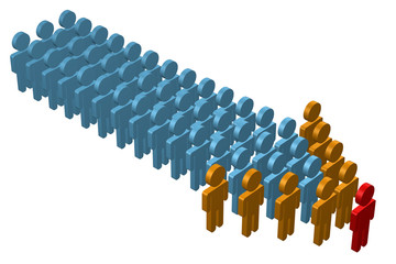 Fototapeta premium Concept : leadership
