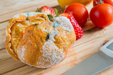 mandarin with mold