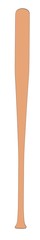 2d cartoon illustration of baseball bat
