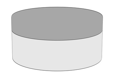 2d cartoon illustration of creme