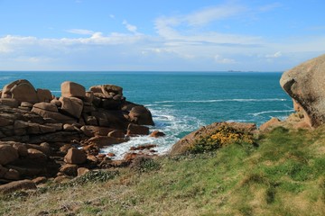 path of the customs officers , in Brittany , FRANCE 
