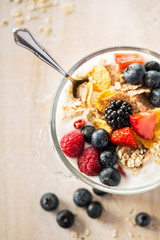 Delicious oatmeal porridge