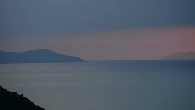 Sunset on the Monte Argentario island, Tuscany, Italy, EU, Europe