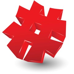 Obraz premium hastag icon