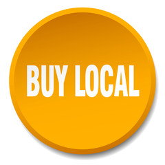 buy local orange round flat isolated push button