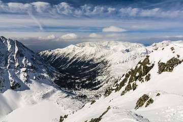 Tatra landscape in winter.