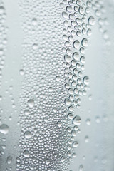 water droplets on glass