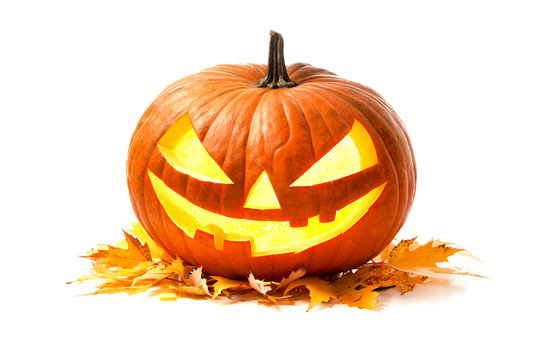 Halloween pumpkin head jack lantern