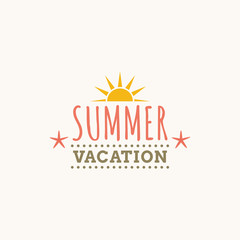 Summer Vacation label