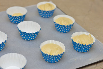 préparation des cupcake