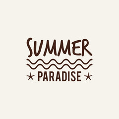 Summer Vacation label