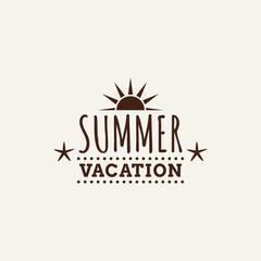 Summer Vacation label