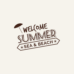 Obraz premium Summer Vacation label