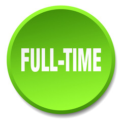 full-time green round flat isolated push button
