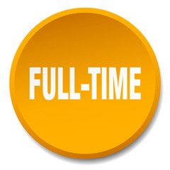 full-time orange round flat isolated push button