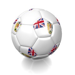 Obraz premium Football soccer ball with a national flag texture
