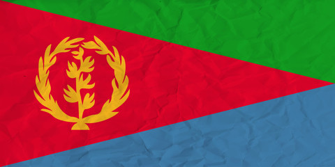 Eritrea paper flag