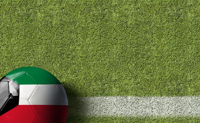 Kuwait Ball in a Soccer Field