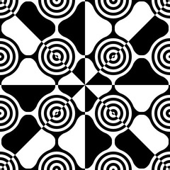 Seamless Circle and Triangle Background