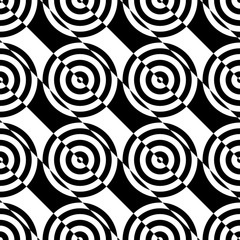 Seamless Diagonal Stripe and Circle Pattern