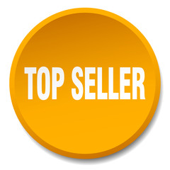 top seller orange round flat isolated push button