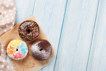 Donut with colorful decor