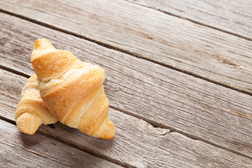 Fresh homemade croissants