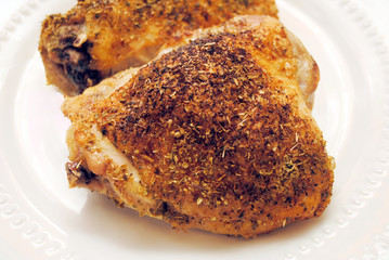 Crispy Oven Roasted Chicken Thighs