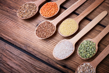 Assortment of cereals