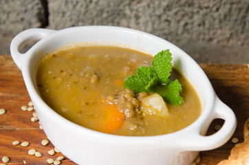 Lentil soup