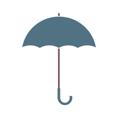 Umbrella isolated on white background. Vector colorful illustration.