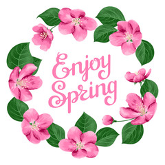 Floral spring card