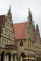 Fototapeta premium Historisches Rathaus in Münster, Nordrhein-Westfalen