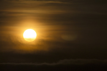 Sunset, sunrise clouds and sky