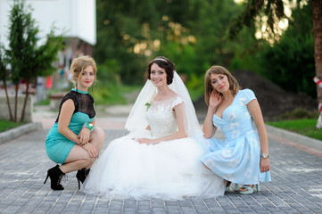 bride with bridesmaid