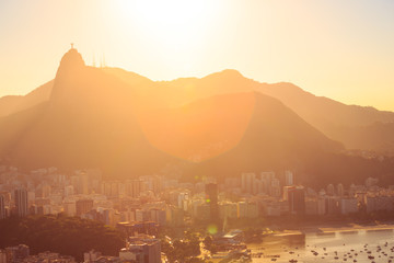 Rio abstract evening view