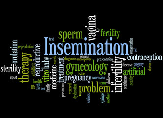 Insemination, word cloud concept 3