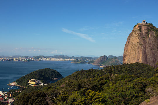evening Sugar Loaf mountain at Rio