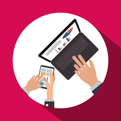 Infographic document design, vector illustration