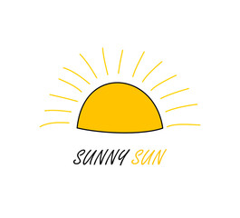 Simple doodle sun