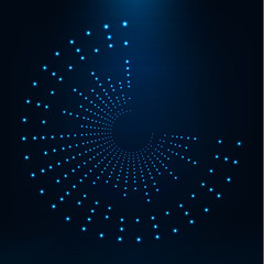 Neon circles consist of lights .