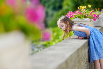 Adorable little girl portrait outdoors © MNStudio